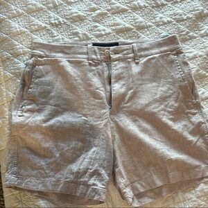 Abercrombie & Fitch Tan Flat Front Shorts